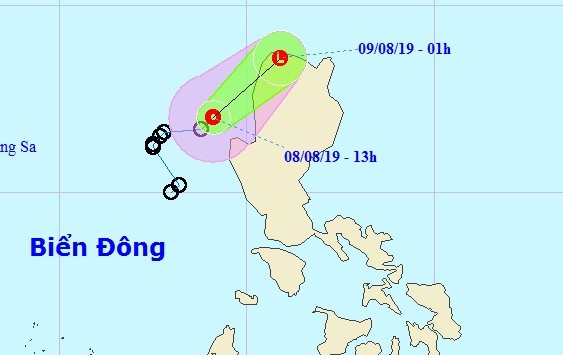 Áp thấp nhiệt đới giật cấp 8, Biển Đông động mạnh ap thap nhiet doi giat cap 8 bien dong dong manh