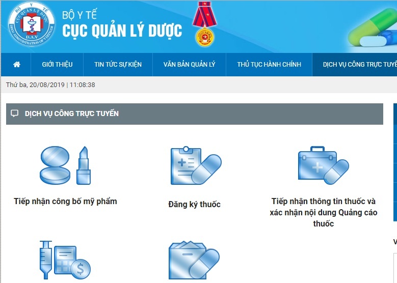 Công bố nguyên liệu làm thuốc bằng hình thức trực tuyến cong bo nguyen lieu lam thuoc bang hinh thuc truc tuyen