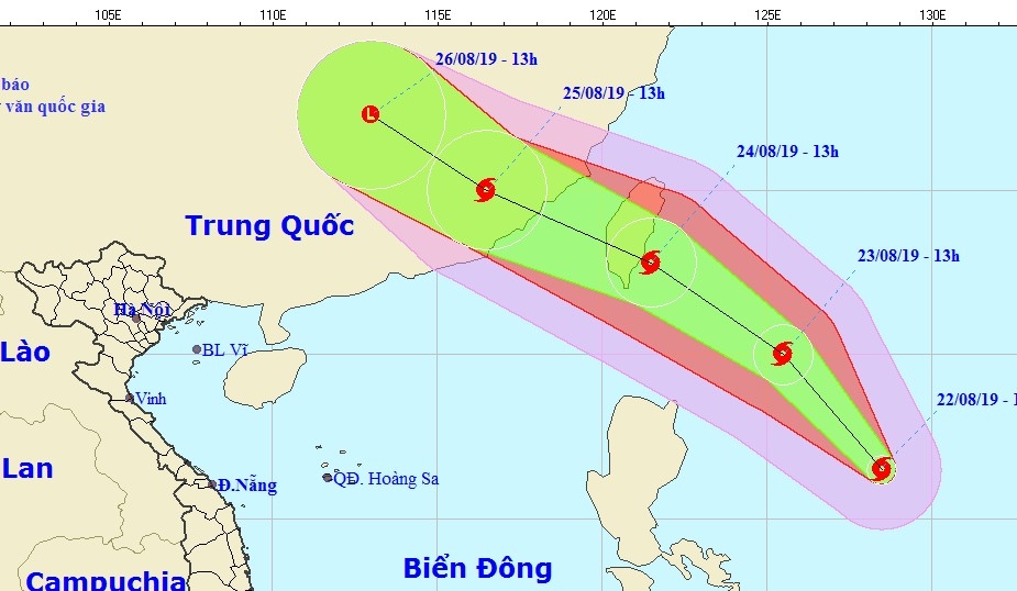 Bão Bailu áp sát Biển Đông, giật cấp 11 bao bailu gan bien dong giat cap 11