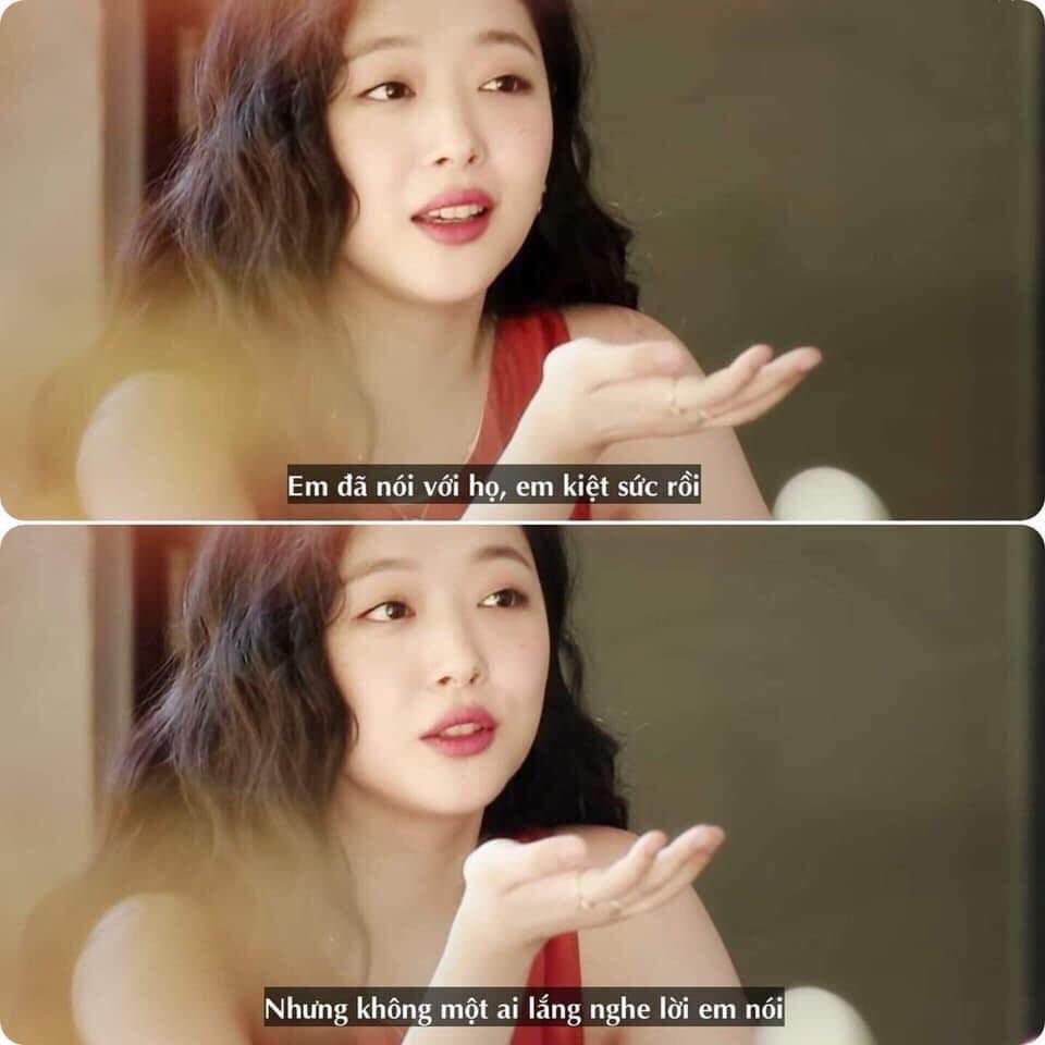 dong trang thai cuoi cung tren instagram cua sulli am chi dieu gi