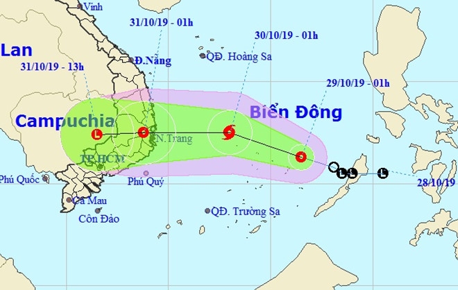 Ninh Thuận - Bình Thuận sắp đón bão số 5, miền Trung mưa rất lớn ninh thuan binh thuan sap don bao so 5 mien trung mua rat lon