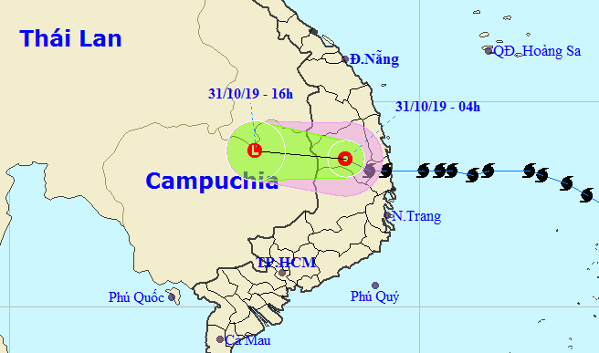 Bão số 5 suy yếu thành áp thấp nhiệt đới, miền Trung mưa rất lớn bao so 5 suy yeu thanh ap thap nhiet doi mien trung mua rat lon