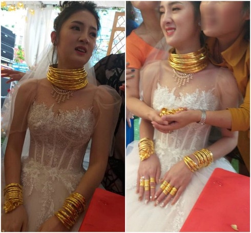 danh tinh co dau chu re deo vang triu co trong ngay cuoi o cao bang