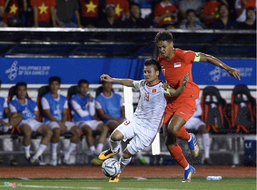 Cầu thủ U22 Singapore khiến Quang Hải rách cơ đùi là ai? danh tinh cau thu u22 singapore khien quang hai rach co dui