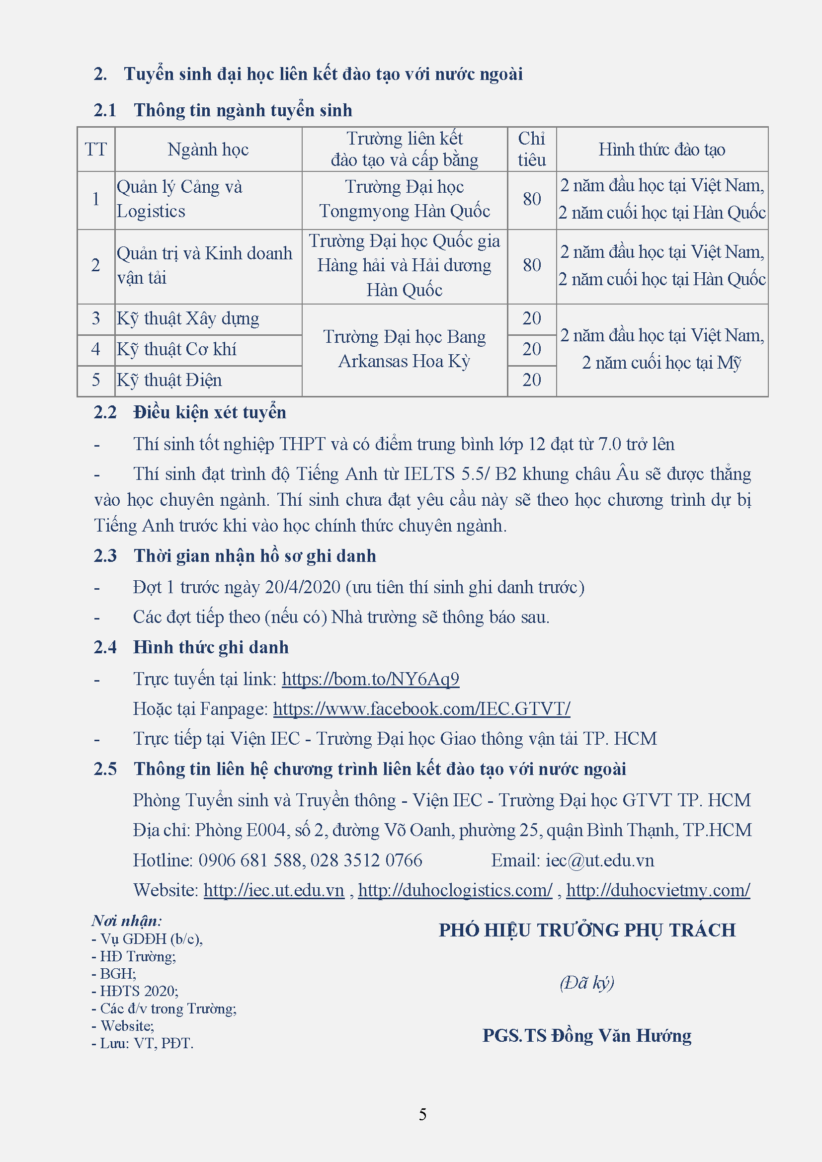 Tuyển sinh 2020: Đại học Giao thông Vận tải TP HCM xét học bạ từ 18 điểm tuyen sinh 2020 dai hoc giao thong van tai tp hcm xet hoc ba tu 18 diem