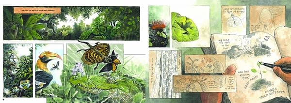 Pages from Saving Sorya: Chang and the Sun Bear. Illustrations by Jeet Zdung. Pages from Saving Sorya: Chang and the Sun Bear. Illustrations by Jeet Zdung.
