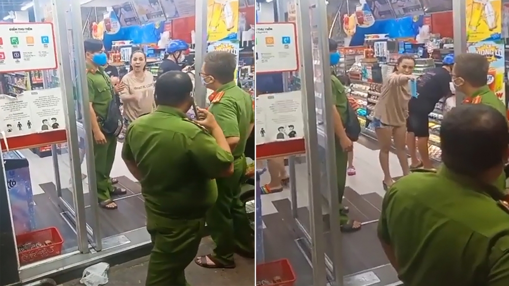 Người phụ nữ đi siêu thị không đeo khẩu trang và cái kết Người phụ nữ đi siêu thị không đeo khẩu trang và cái kết