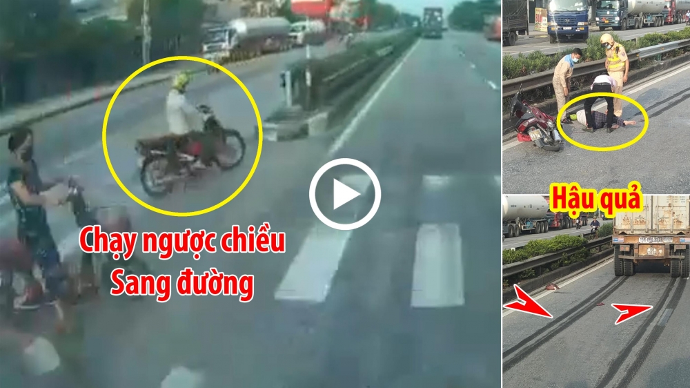 Chạy xe máy ngược chiều khi sang đường, người phụ nữ bị container tông bất tỉnh Chạy xe máy ngược chiều khi sang đường, người phụ nữ bị container tông bất tỉnh