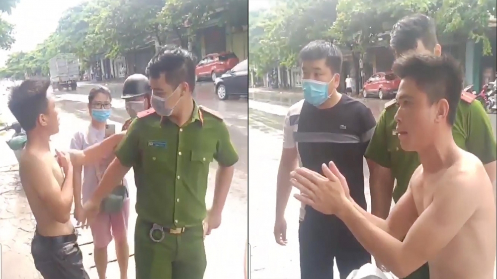 Thanh niên biểu hiện ngáo đá đứng lên nóc xe ô tô 'quẩy' Thanh niên biểu hiện ngáo đá đứng lên nóc xe ô tô 'quẩy'