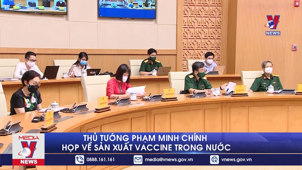 Thủ tướng Phạm Minh Chính họp về sản xuất vaccine trong nước Thủ tướng Phạm Minh Chính họp về sản xuất vaccine trong nước