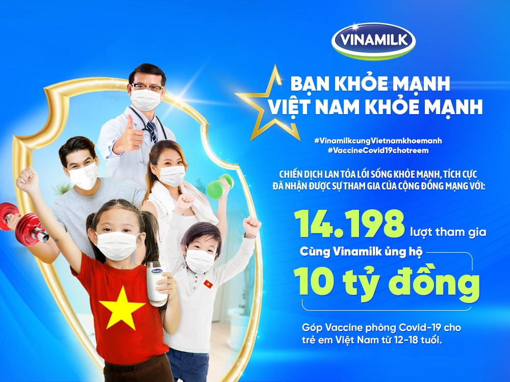 Chiến dịch "Bạn khoẻ mạnh, Việt Nam khoẻ mạnh" của Vinamilk hoàn thành chuỗi hoạt động đầu tiên với nhiều kết quả ấn tượng Chiến dịch "Bạn khoẻ mạnh, Việt Nam khoẻ mạnh" của Vinamilk hoàn thành chuỗi hoạt động đầu tiên với nhiều kết quả ấn tượng