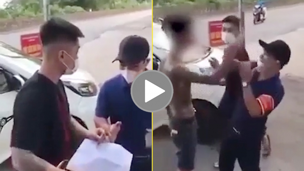 Thanh niên 'hổ báo' giật khẩu trang, hung hăng doạ cán bộ chốt kiểm dịch Thanh niên 'hổ báo' giật khẩu trang, hung hăng doạ cán bộ chốt kiểm dịch