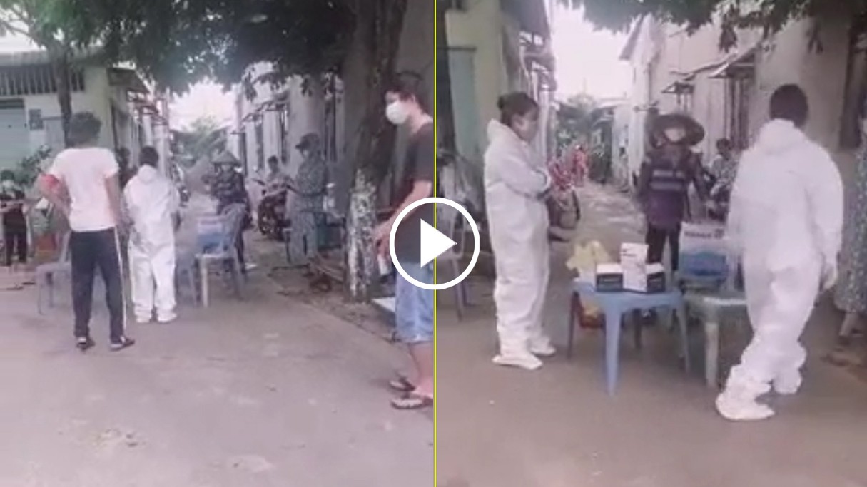 Tình nguyện viên bị lấy trộm điện thoại khi đang lấy mẫu xét nghiệm