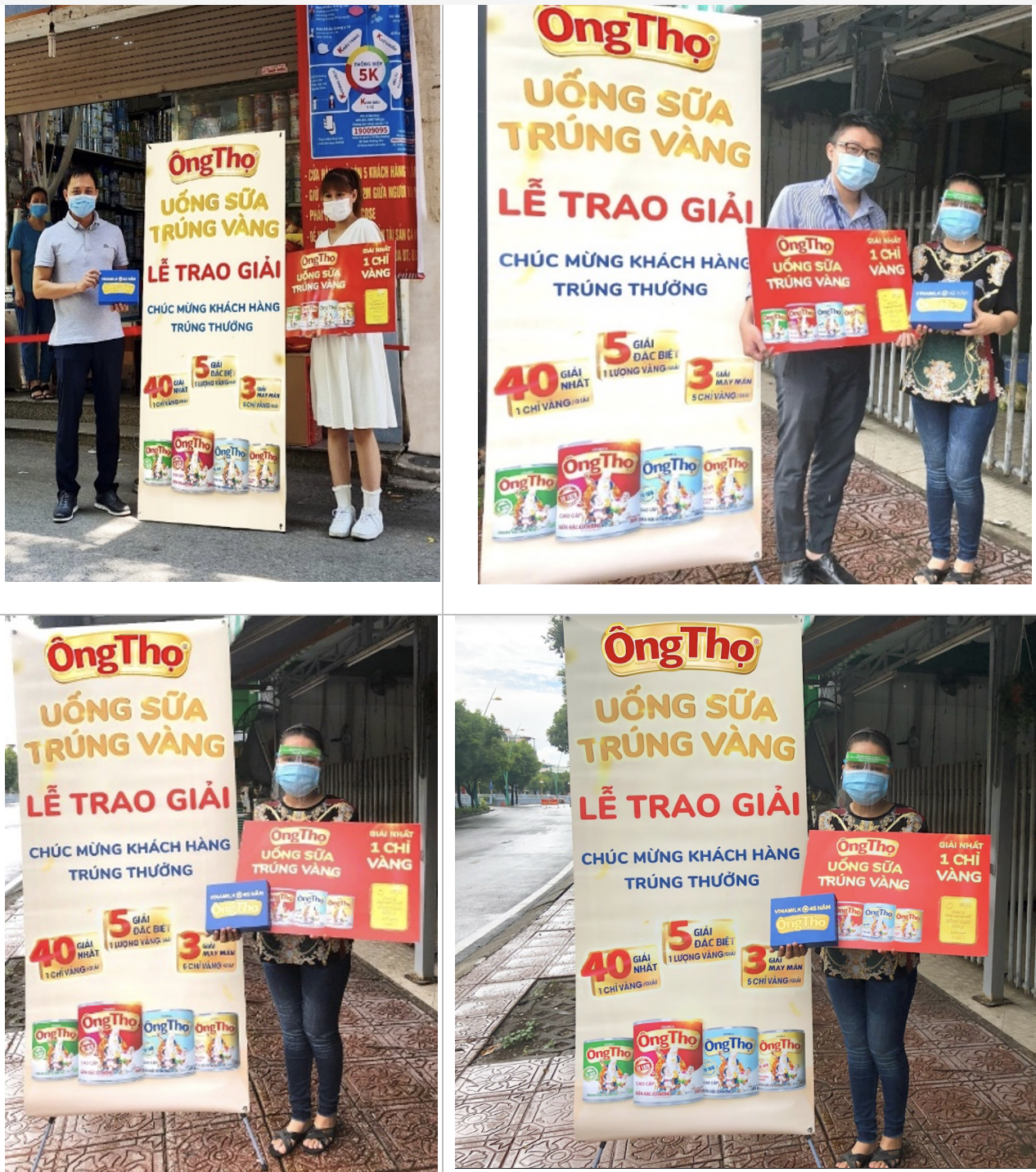 Người tiêu dùng bất ngờ khi “rinh” vàng từ chương trình “Uống sữa Ông Thọ, trúng vàng” Người tiêu dùng bất ngờ khi “rinh” vàng từ chương trình “Uống sữa Ông Thọ, trúng vàng”