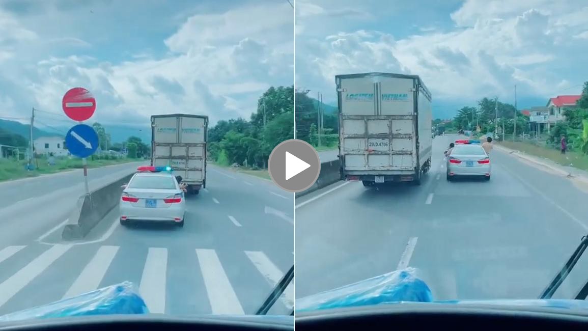 Toàn cảnh vụ tài xế không chịu nhường đường cho xe CSGT đưa người dân về quê tránh dịch Toàn cảnh vụ tài xế không chịu nhường đường cho xe CSGT đưa người dân về quê tránh dịch
