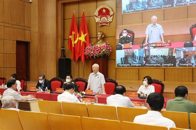 Tổng Bí thư Nguyễn Phú Trọng: Đất nước bình yên mới có điều kiện phát triển Tổng Bí thư Nguyễn Phú Trọng: Đất nước bình yên mới có điều kiện phát triển