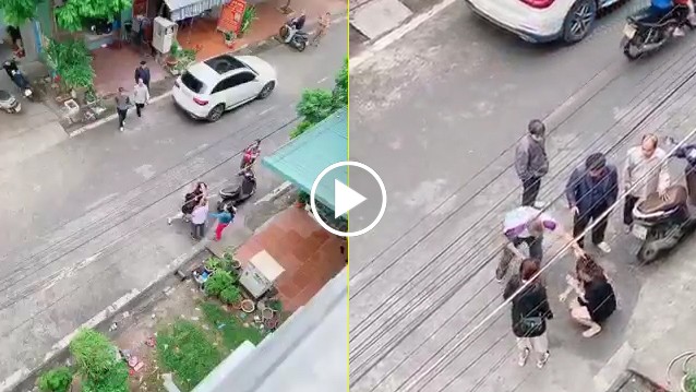 Phẫn nộ hình ảnh người đàn ông đánh phụ nữ giữa đường Phẫn nộ hình ảnh người đàn ông đánh phụ nữ giữa đường