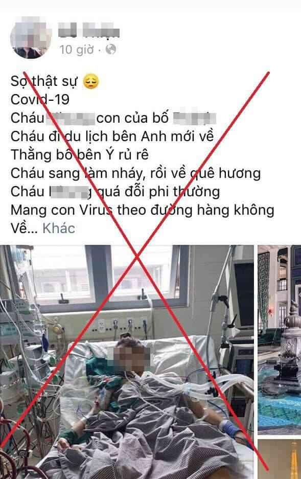 Xử lý nam thanh niên tung tin bệnh nhân số 17 nguy kịch trên giường bệnh xu ly nam thanh nien tung tin benh nhan so 17 nguy kich tren giuong benh