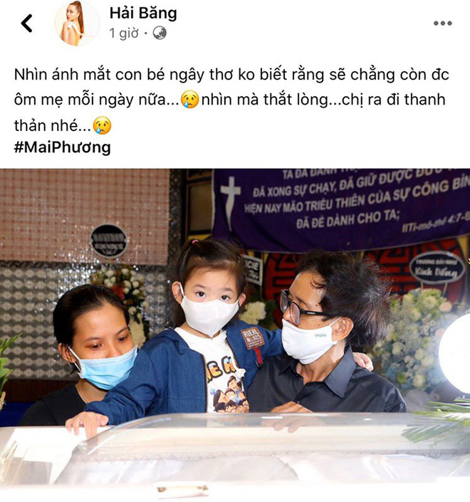 Xót xa hình ảnh con gái Mai Phương ngơ ngác bên linh cữu của mẹ xot xa hinh anh con gai mai phuong ngo ngac ben linh cuu cua me