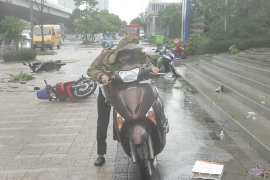 Mưa dông dữ dội quật ngã nhiều cây xanh, Hà Nội lại ngập mua dong du doi quat nga nhieu cay xanh ha noi lai ngap