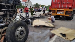 he lo van toc xe tai truoc khi lat de trung dam dong khien 5 nguoi tu vong o hai duong