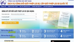 cach doi giay phep lai xe quoc te qua mang
