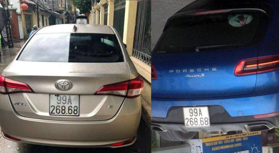 Bắc Ninh: Xác minh xe Porsche tiền tỷ trùng biển "lộc phát" với Toyota Vios bac ninh xac minh xe porsche tien ty trung bien loc phat voi toyota vios