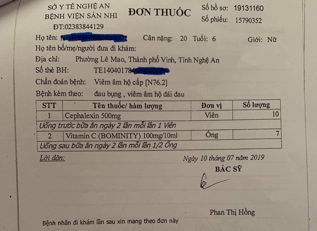 Bé gái 6 tuổi nghi bị xâm hại ở Nghệ An: Công an cung cấp kết quả giám định be gai 6 tuoi nghi bi xam hai o nghe an cong an cung cap ket qua giam dinh
