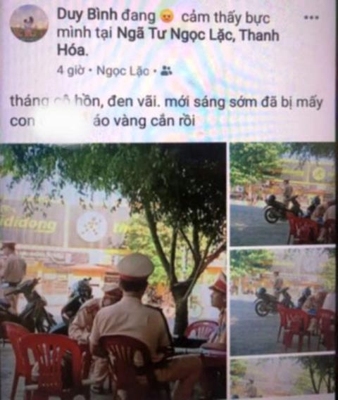Xúc phạm CSGT trên Facebook, nam thanh niên bị phạt 7,5 triệu đồng xuc pham csgt tren facebook nam thanh nien bi phat 75 trieu dong