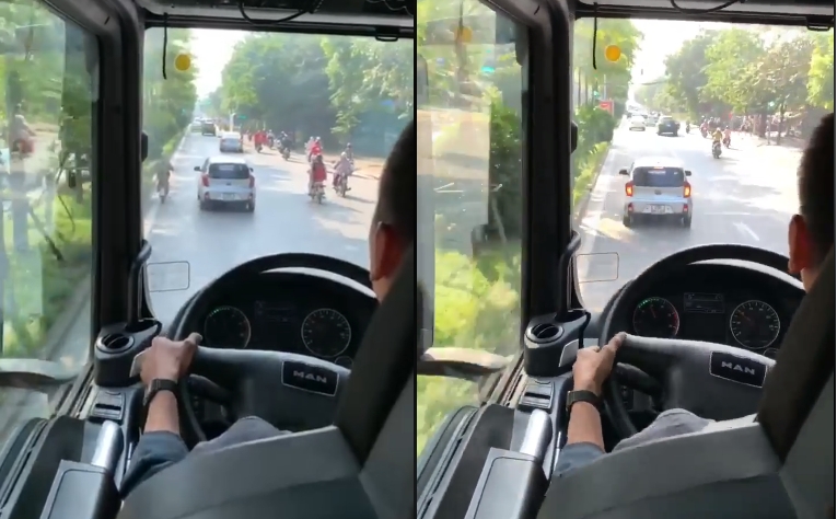 clip mac xe cuu hoa hu coi phat loa o to 4 cho van khong chiu nhuong duong