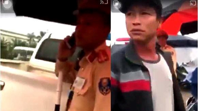 vu nguoi la hang hung bat dan xoa clip quay csgt hung yen do co mau thuan tu truoc