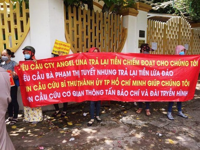 Nữ giám đốc Angel Lina Tuyết Nhung vừa bị bắt là ai? nu giam doc cong ty angel lina pham thi tuyet nhung ve du an ma lua dao hang chuc ty dong la ai