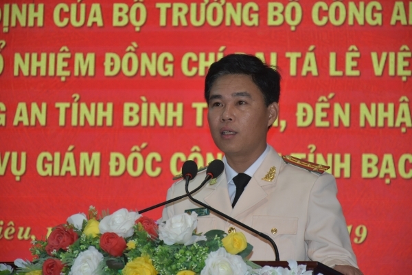 Phó Giám đốc Công an tỉnh Bình Thuận giữ chức Giám đốc Công an tỉnh Bạc Liêu pho giam doc cong an tinh binh thuan giu chuc giam doc cong an tinh bac lieu