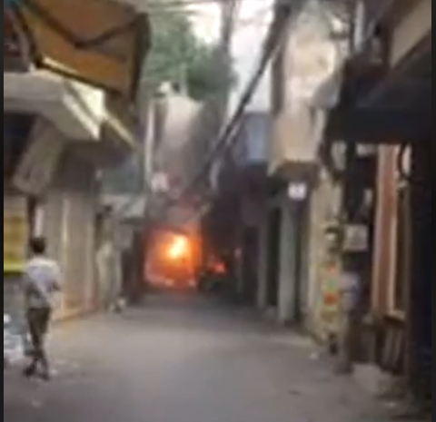 Hà Nội: Nổ bình gas gây cháy dữ dội trên phố Bùi Ngọc Dương ha noi no binh gas gay chay lon tren pho bui ngoc duong