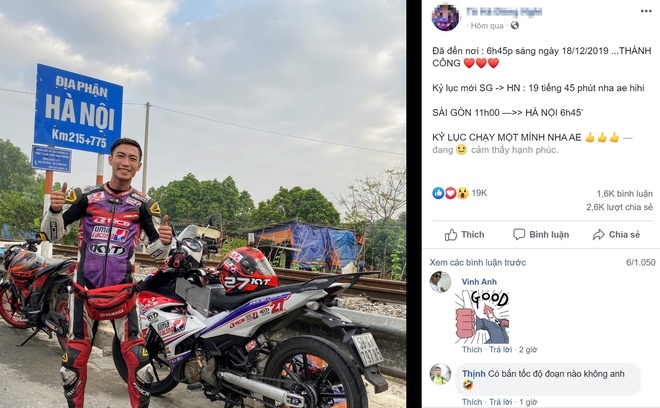 Ủy ban ATGT Quốc gia đề nghị xử lý nghiêm phượt thủ đi xuyên Việt "thần tốc" uy ban atgt quoc gia de nghi xu ly nghiem phuot thu di xuyen viet voi thoi gian hon 19 gio