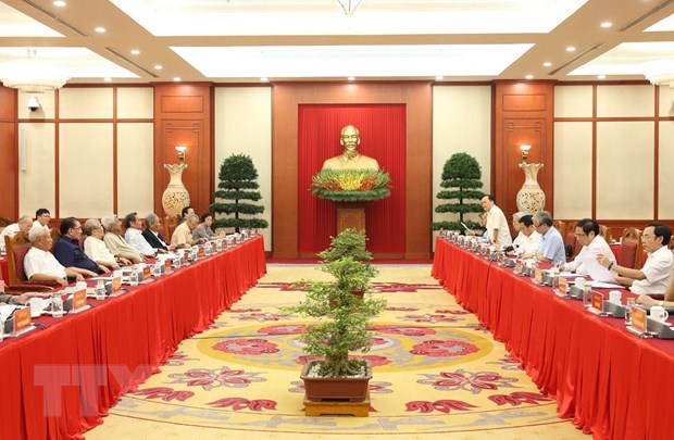 Nguyên lãnh đạo Đảng, Nhà nước góp ý vào dự thảo Báo cáo chính trị nguyen lanh dao dang nha nuoc gop y vao du thao bao cao chinh tri