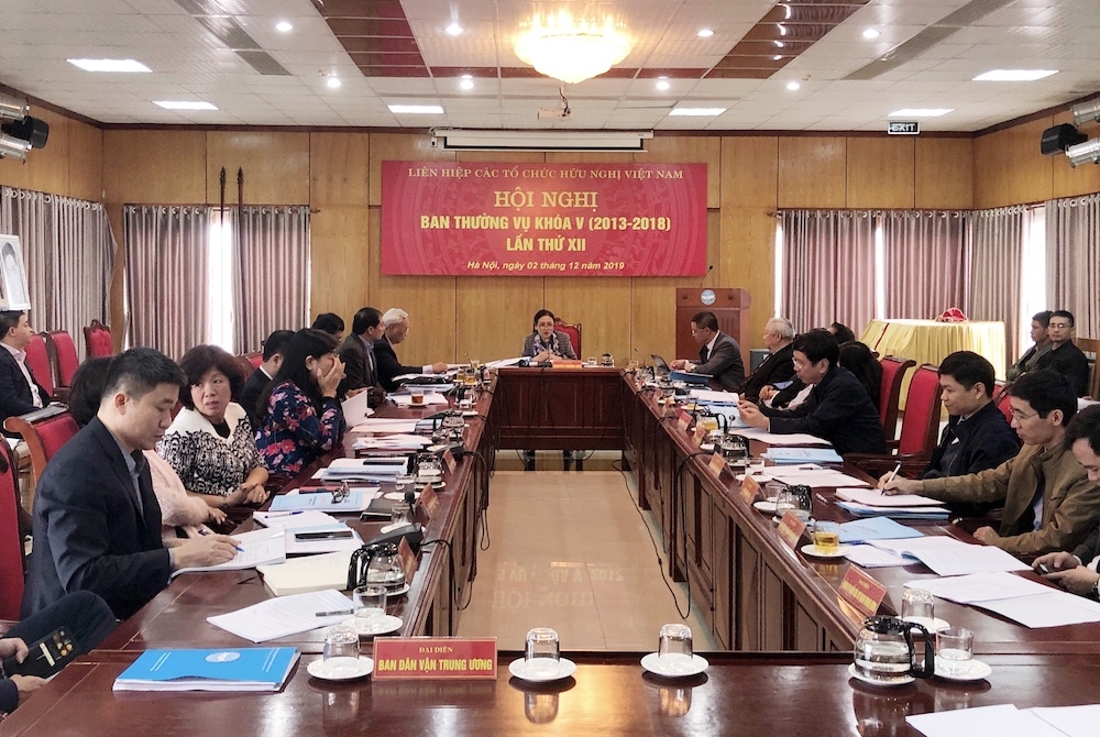 hoi nghi ban thuong vu lien hiep cac to chuc huu nghi viet nam lan thu xii khoa v
