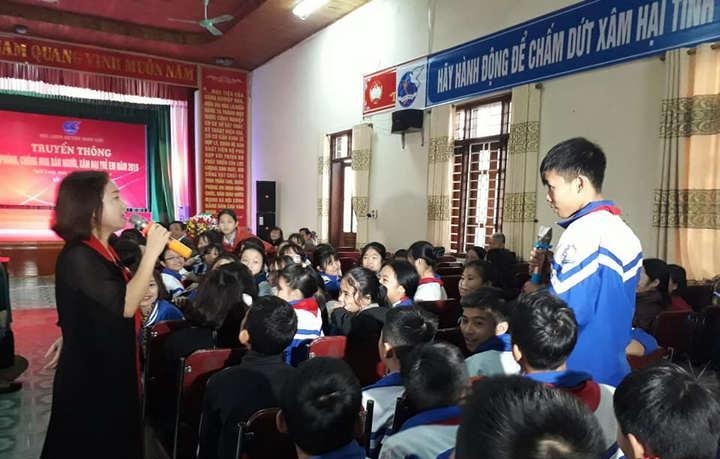 Nghi Lộc (Nghệ An) tuyên truyền về “Phòng, chống mua bán người và xâm hại trẻ em” nghi loc nghe an tuyen truyen ve phong chong mua ban nguoi va xam hai tre em