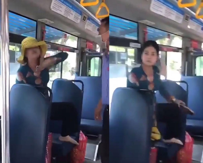 Hành khách khạc nhổ, cầm dép chửi nhân viên xe buýt khi bị nhắc nhở hanh khach khac nho cam dep chui nhan vien xe buyt khi bi nhac nho
