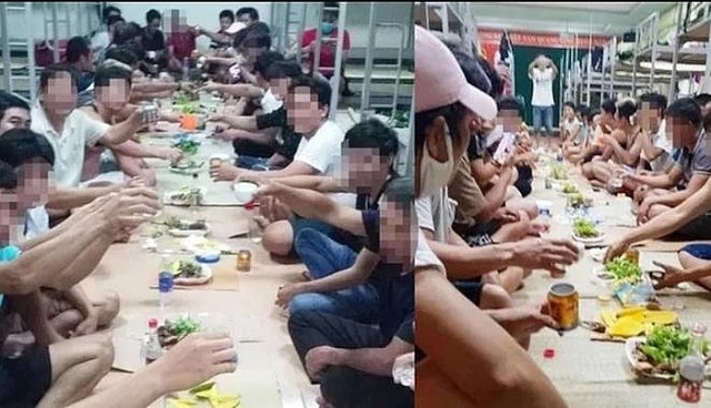 Xử phạt nhóm người tụ tập ăn uống trong khu cách ly xu phat nhom nguoi tu tap an uong trong khu cach ly