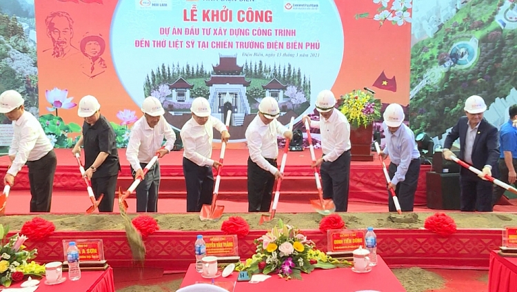 Điện Biên: Khởi công xây dựng đền thờ các anh hùng liệt sỹ chiến trường Điện Biên Phủ Điện Biên: Khởi công xây dựng đền thờ các anh hùng liệt sỹ chiến trường Điện Biên Phủ