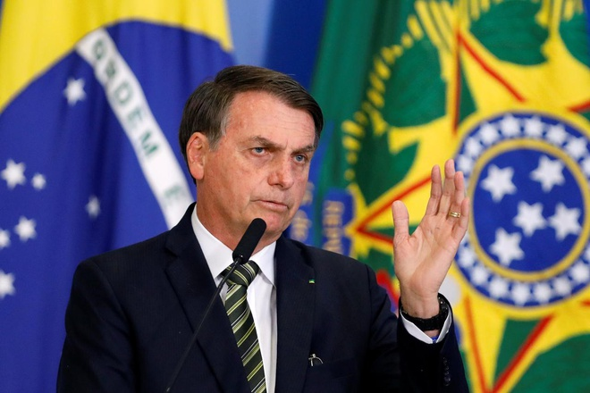 Tổng thống Brazil Jair Bolsonaro. 4337 2