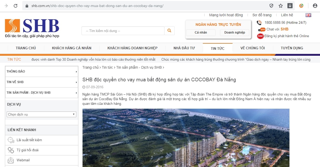 Độc quyền cho vay, SHB ở đâu khi Cocobay Đà Nẵng "vỡ trận"? ngan hang shb o dau giua bao cocobay da nang