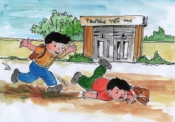 gai but chi duoi ghe be trai 11 tuoi bi dam thau hau mon