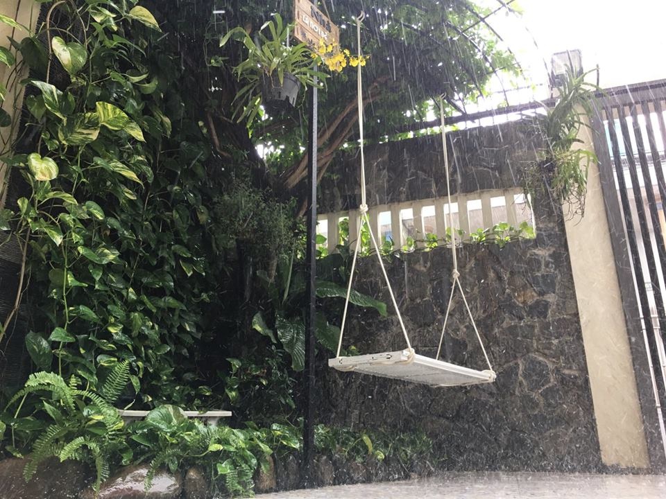 Ông bố tâm lý thiết kế góc sân xanh mát với xích đu và hoa hồng cho con gái vui chơi mùa hè ong bo tam ly thiet ke goc san xanh mat voi xich du va hoa hong cho con gai vui choi mua he