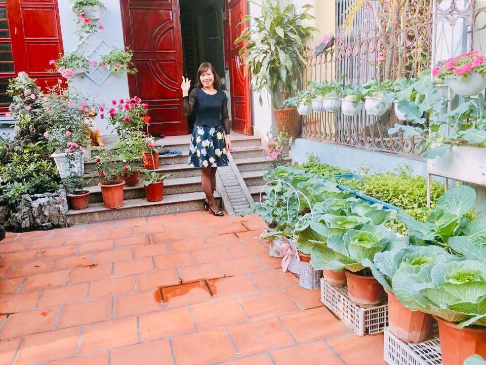 rau cu qua sai triu tren san thuong 40m2 cua ba me o quang ninh