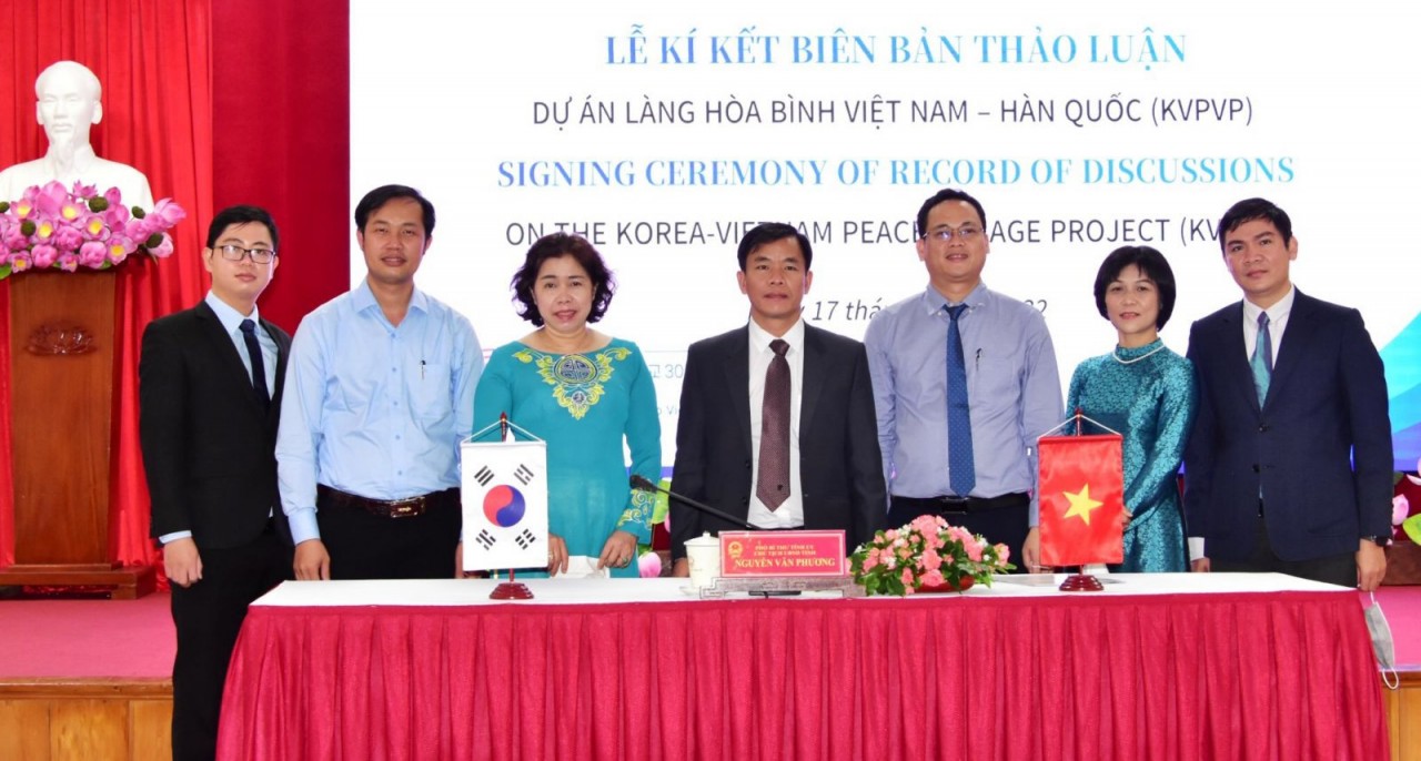 Khởi động dự án Làng hòa bình Việt Nam – Hàn Quốc Khởi động dự án Làng hòa bình Việt Nam – Hàn Quốc