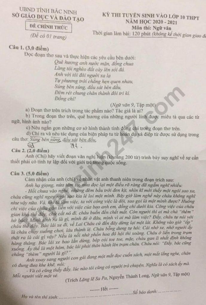 undefined 4048 dap an de thi ngu van tuyen sinh lop 10 vao thpt tinh bac ninh 1
