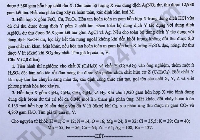 undefined 0718 dap an de thi mon hoa hoc tuyen sinh lop 10 vao thpt chuyen ha noi anh3