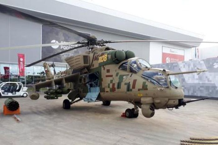 Rostec chính thức giới thiệu trực thăng bọc thép Mi-35P miễn nhiễm với các loại đạn pháo Rostec chính thức giới thiệu trực thăng bọc thép Mi-35P miễn nhiễm với các loại đạn pháo